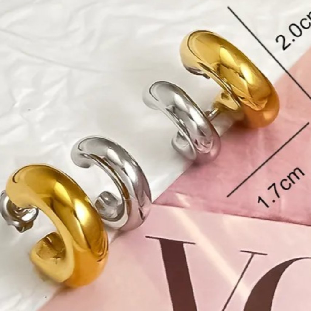 Double Dip White And Yellow Gold Dip Earring Amazing .